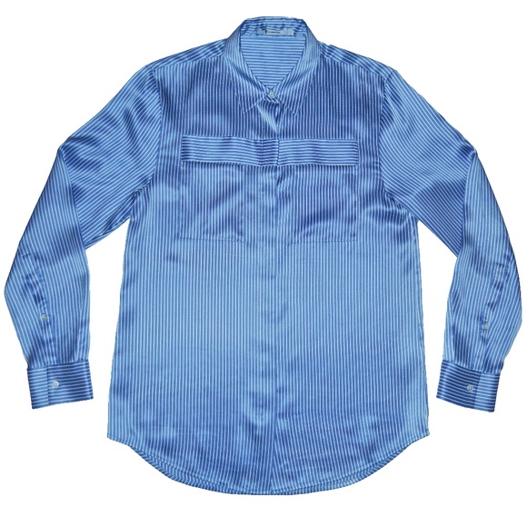 Alexander Wang Tops - Alexander Wang Striped 100% Silk Button Down